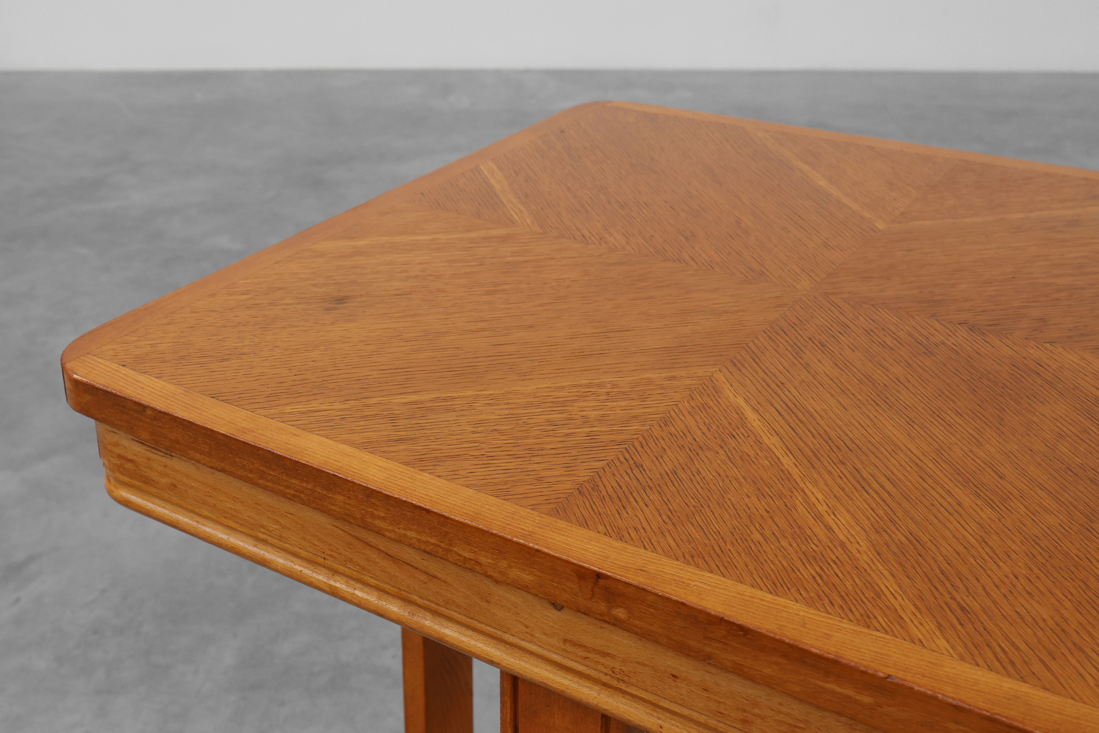 Belgian Art Deco side table with geometric top, ca. 1920thumbnail